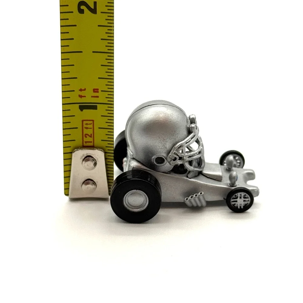 Football Helmet Dragster‎ Buggy Car Silver Plastic 2006 Vintage Toy